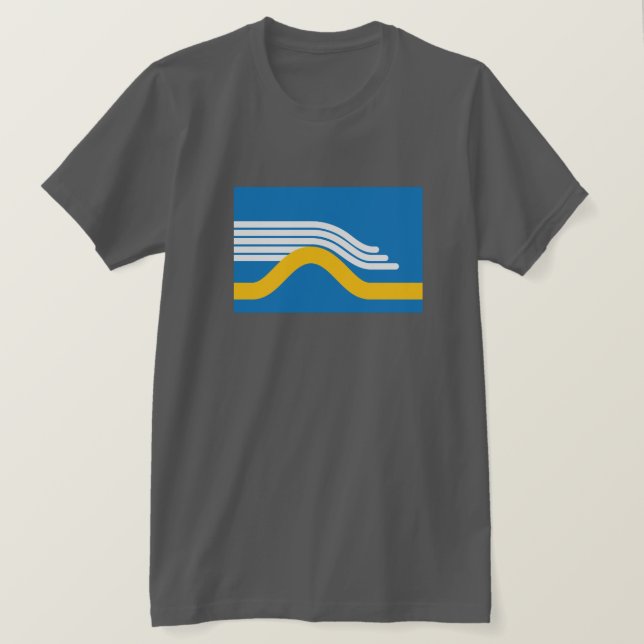 San Francisco Rolling Fog Flag T-Shirt (Design Front)