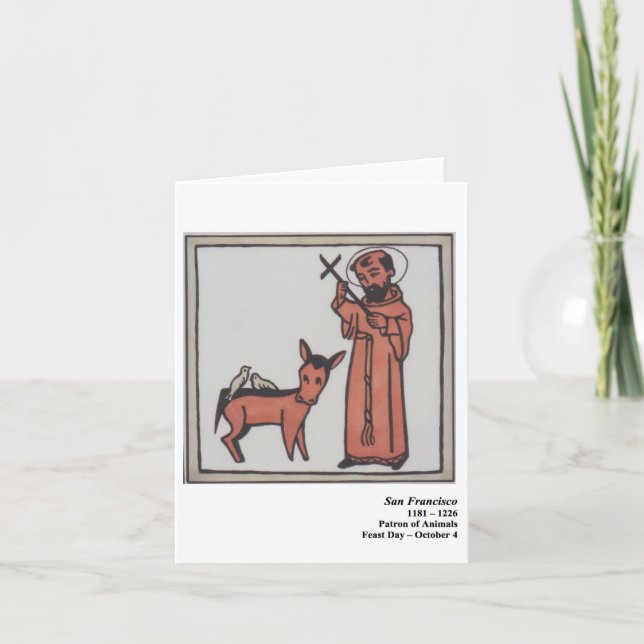 San Francisco Santo Card (Front)