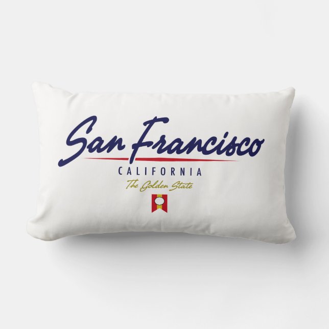 San Francisco Script Lumbar Cushion (Front)
