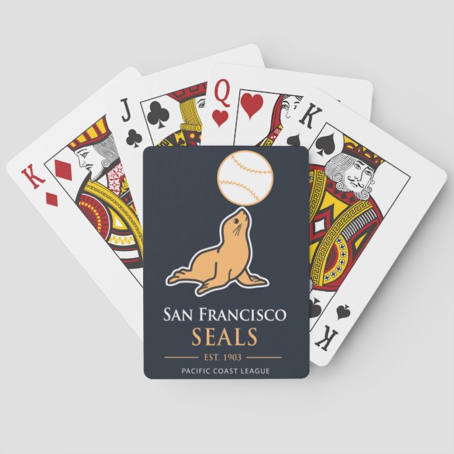 San Francisco Seals Playing Cards (Back)