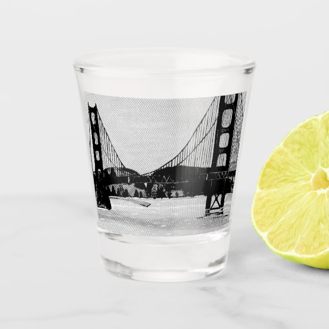 San Francisco shot glass  (Front)