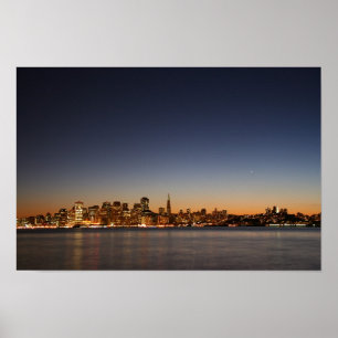 San Francisco Skyline at Sunset Poster