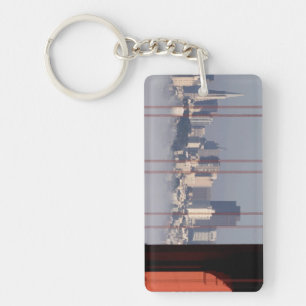 San Francisco Skyline from Golden Gate Bridge. Key Ring