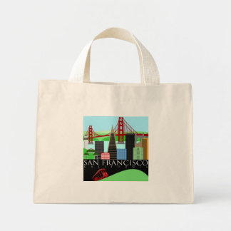 San Francisco Skyline Illustration Bag