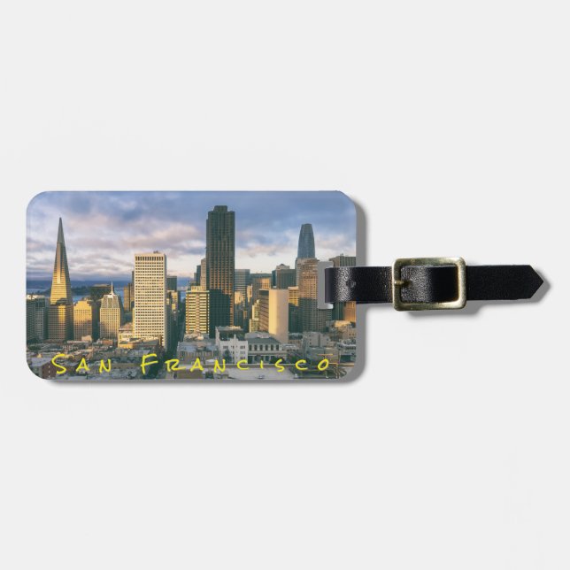 San Francisco Skyline Luggage Tag (Front Horizontal)