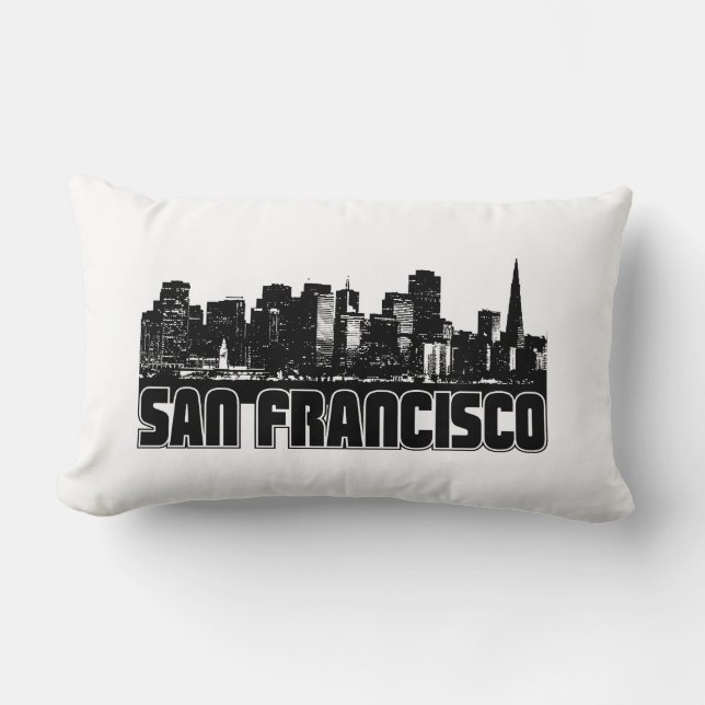 San Francisco Skyline Lumbar Cushion (Front)