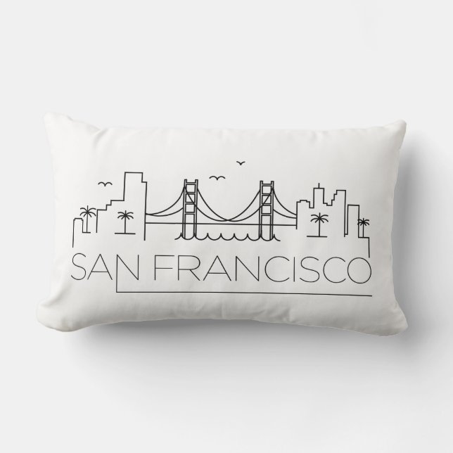 San Francisco Skyline Lumbar Cushion (Front)