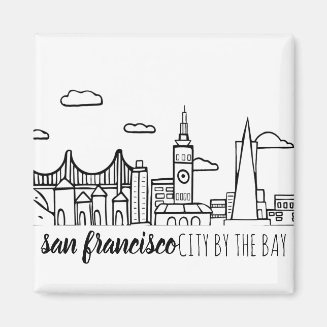 San Francisco Skyline Magnet (Front)
