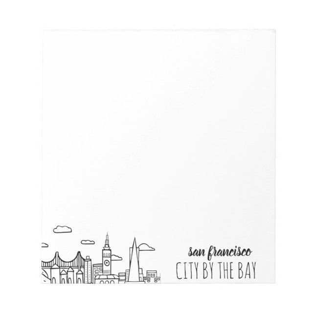 San Francisco Skyline Notepad (Front)