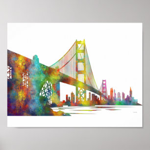 SAN FRANCISCO SKYLINE POSTER