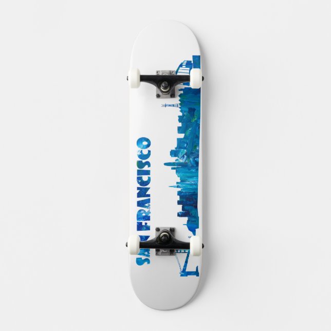 San Francisco Skyline Skateboard (Front)