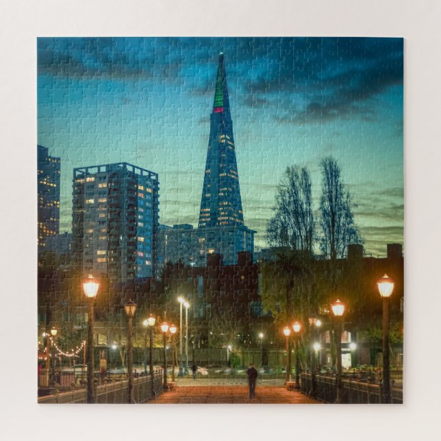 San Francisco Skyline Transamerica City Photo Jigsaw Puzzle (Vertical)