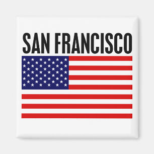 San Francisco, Stars and Stripes Magnet