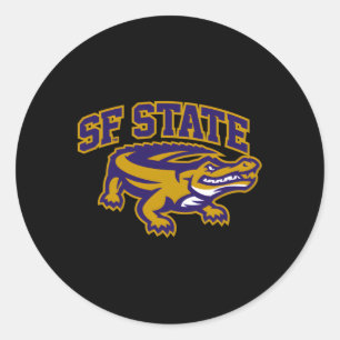 San Francisco State Gators Icon Classic Round Sticker