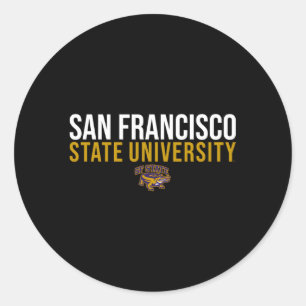 San Francisco State Sfsu Gators Stacked Classic Round Sticker