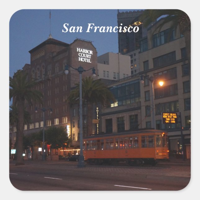San Francisco Street Car #2 Stickers (Front)