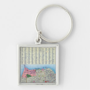 San Francisco Street Map Key Ring