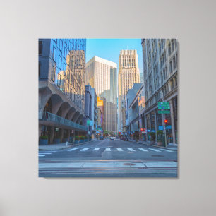San Francisco Street View at Evening Canvas Print