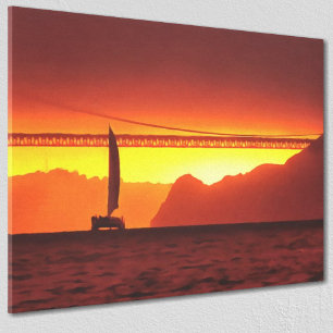 San Francisco Sunset 1124 Canvas Art Print