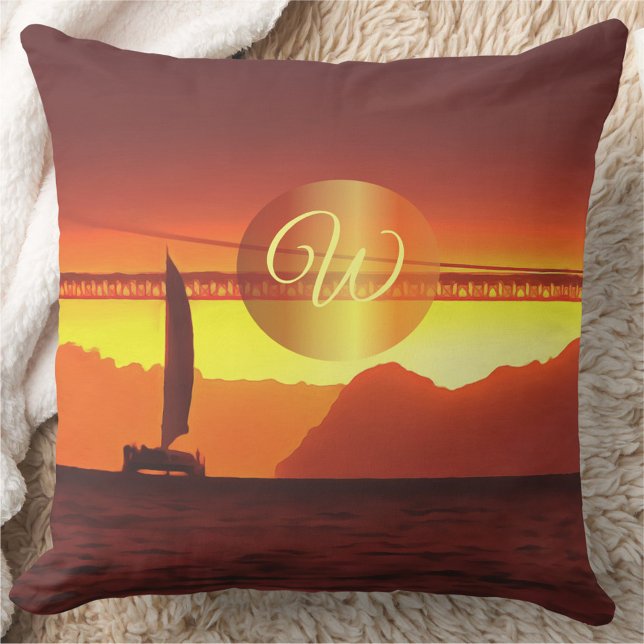 San Francisco Sunset 1124 Cushion (Creator Uploaded)