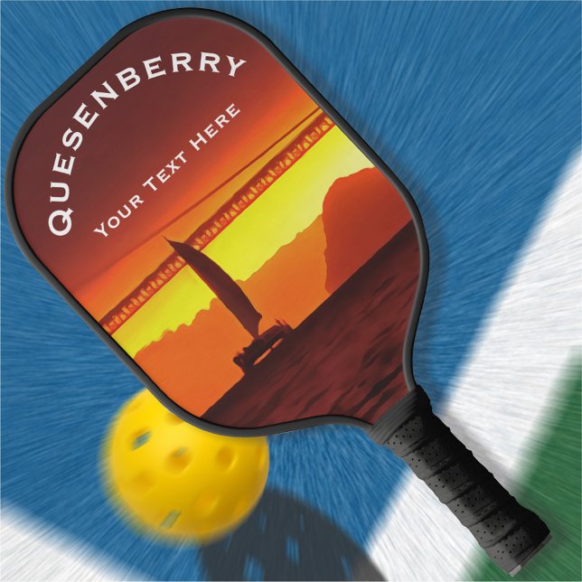 San Francisco Sunset 1124 Pickleball Paddle (Creator Uploaded)