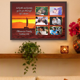 San Francisco Sunset Family Collage 1124 Art Print