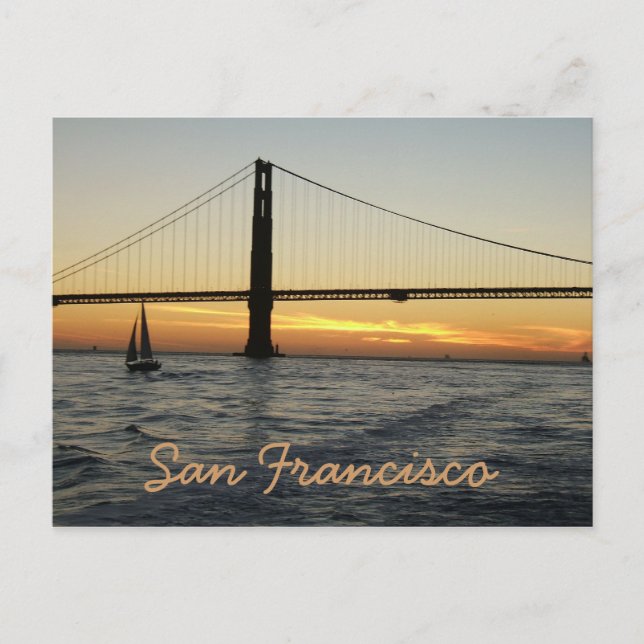 San Francisco Sunset Postcard (Front)