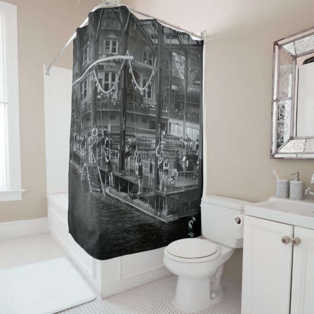 San Francisco Sutro Baths Shower Curtain (In Situ)
