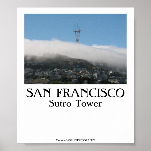 San Francisco - Sutro Tower Poster (Front)