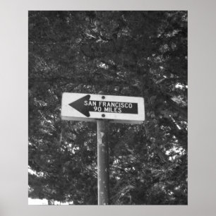 San Francisco that-a-way bw Print