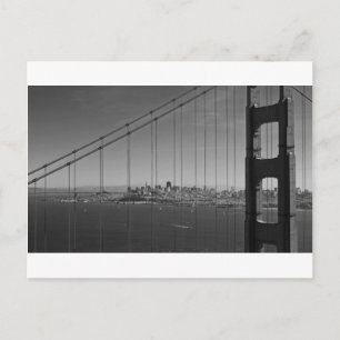 San Francisco through Golden gate Bridge Postcard