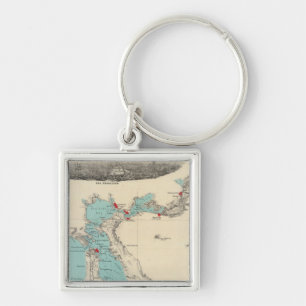 San Francisco to Sacramento Key Ring