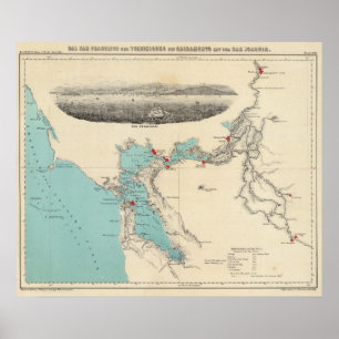 San Francisco to Sacramento Poster