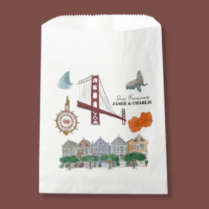 San Francisco Tote Welcome Wedding  Favour Bags