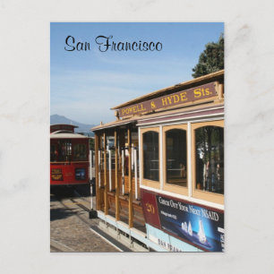 san francisco tram postcard