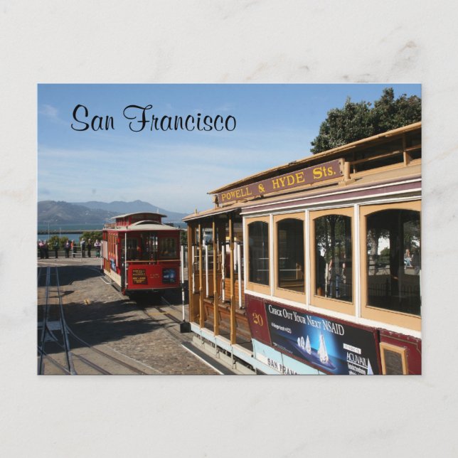 san francisco trams postcard (Front)