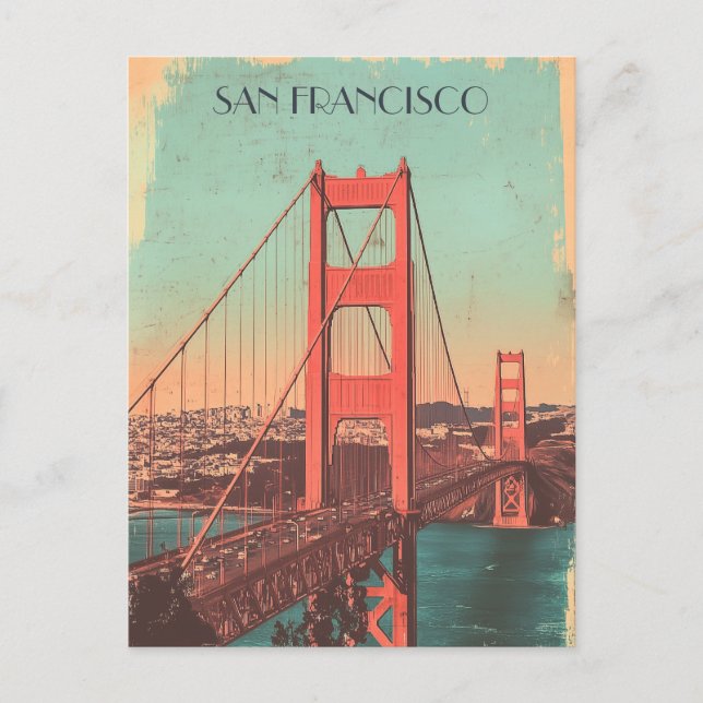 San Francisco Travel Postcard (Front)