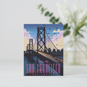 San Francisco Travel poster Invitation Postcard