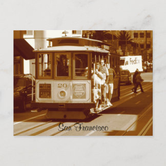 san francisco trolley postcard