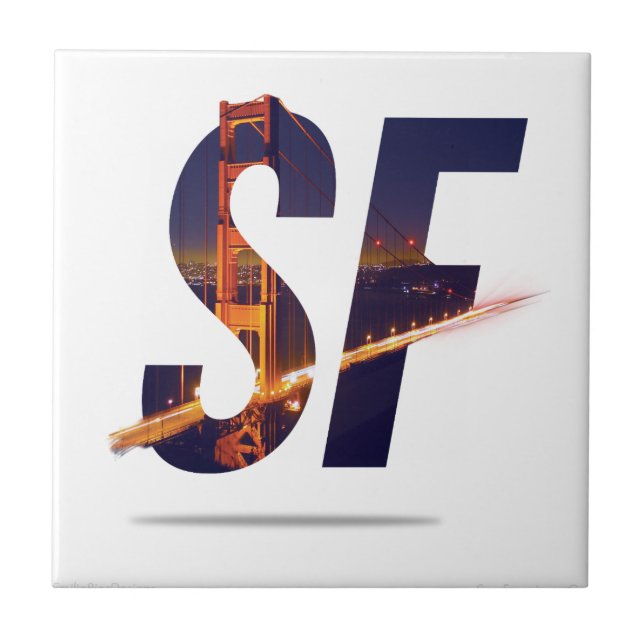 San Francisco Typography Tile (Front)