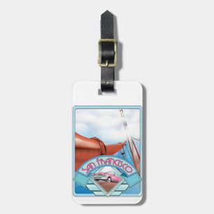San Francisco, USA, travel poster Luggage Tag