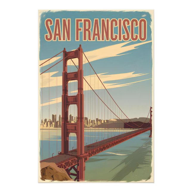 San Francisco USA vintage Photo Print (Front)