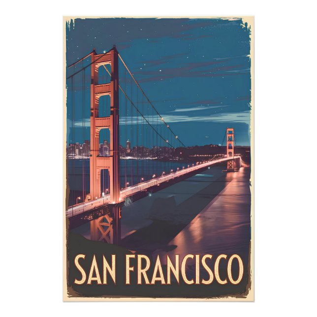 San Francisco USA vintage Photo Print (Front)