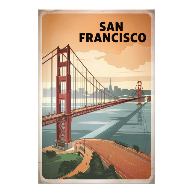 San Francisco USA vintage Photo Print (Front)