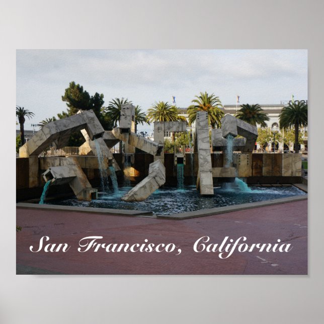 San Francisco Vaillancourt Fountain #2 Poster (Front)
