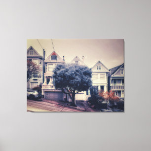San Francisco Victorian Houses Canvas Print