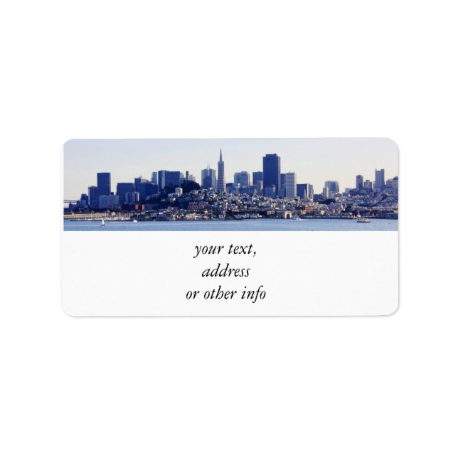 San Francisco View From the Bay Label (Front)
