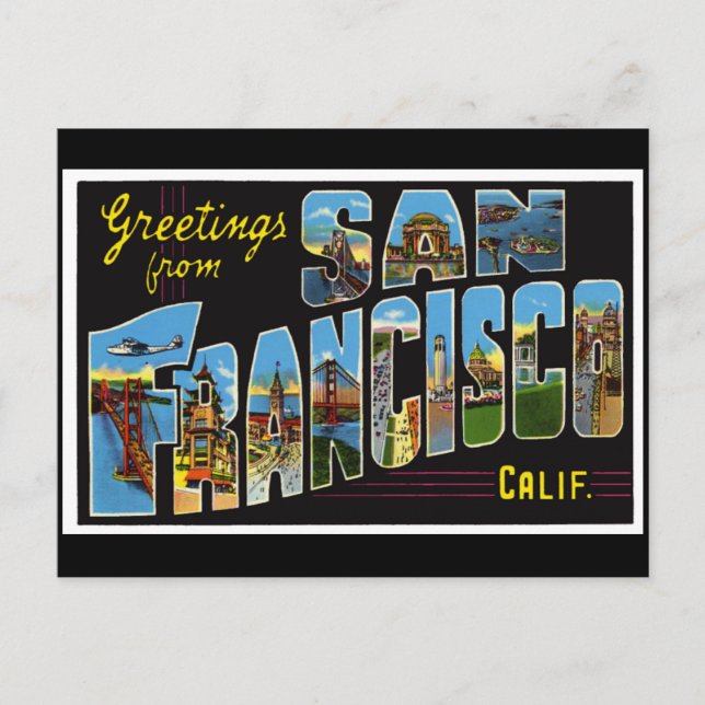 San Francisco Vintage Card (Front)