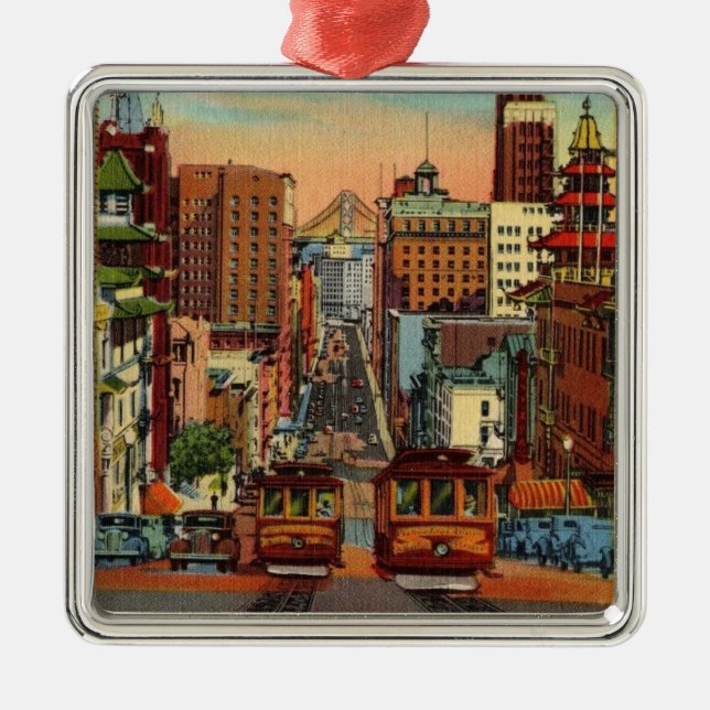 San Francisco Vintage Ornament (Front)