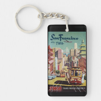 San Francisco vintage souvenirs Key Ring